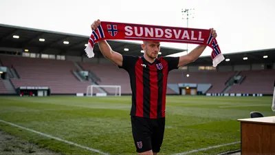 Eron Gojani, 19, sprinting down the left flank of GIF Sundsvall’s home stadium, wearing a plain blue jersey with no...